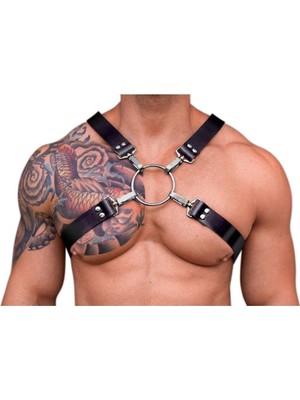 Marsilyan Erkek x Göğüs Harness, Erkek Gömlek Kemeri, Erkek T-Shirt Kemeri - APFTM178