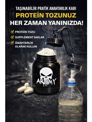 Gazelmanya Protein Toz Saklama Hunisi Protein Toz Saklama Kabı Fitness Saklama Kabı Huni Pillbox Saklama Kutusu