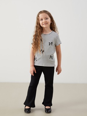 Lc Waikiki Yeni Sezon Beli Lastikli Ispanyol Paça Kız Çocuk Tayt