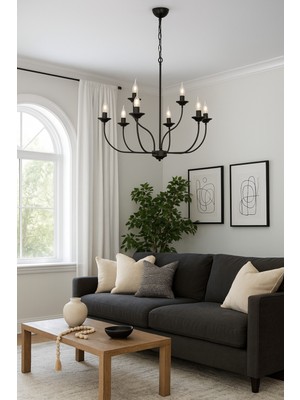 Normadia Retro Şamdan Tarz Yatak Odası ve Oturma Odası Avizesi