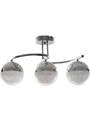 Normadia Modern Krom 3'lü LED Avize, Salon, Mutfak ve Yatak Odası Için Şık Aydınlatma