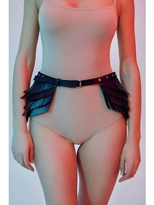 Marsilyan Püskül Detaylı Şık Kemer, Püsküllü Deri Kemer - APFT1254