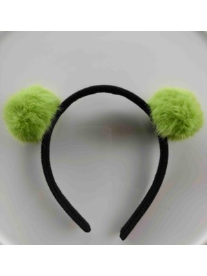 Makmery Peluş Ponpon Taç