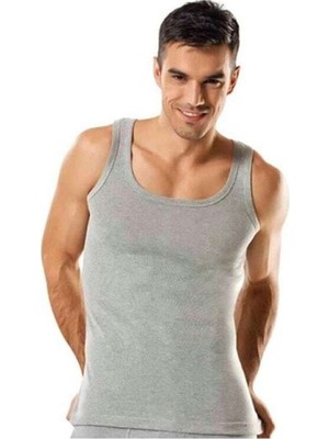 Tutku Erkek Gri Ribana Sporcu Atlet 6 Adet Standart Beden Esnek Kumaş ile Rahat Kullanım