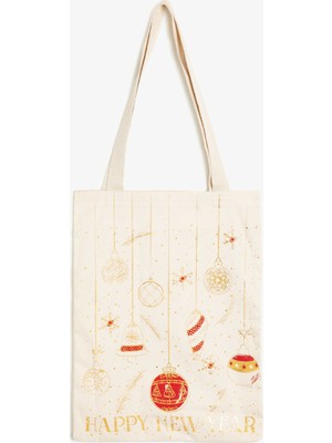 Koton Yılbaşı Temalı Bez Çanta