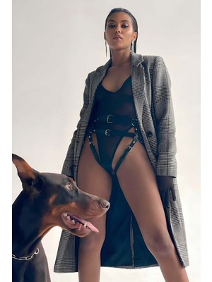 Marsilyan Sexy Deri Fantazi Külot - APFT732