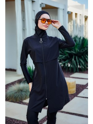 Remsa Mayo Önü Kapaklı Paraşüt Tam Kapalı Tesettür Mayo Nurten