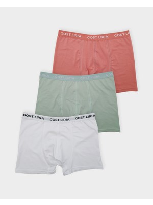 GOST LİRİA Spring  Erkek Boxer – 3’lü Paket -Çok Renkli