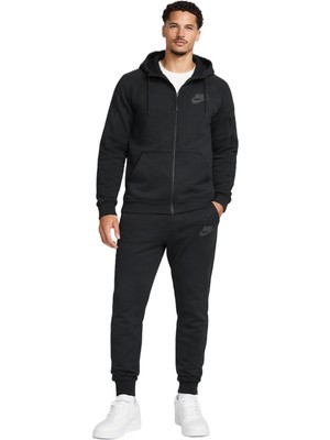 Nike Sportswear Tech Essentials  Men's Track Suit Erkek Kapüşonlu Eşofman Takımı Siyah