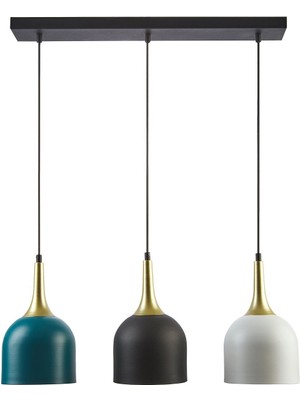 Normadia Modern Renkli Metal Başlık Seti, Şık Sarkıt Aydınlatma, Mutfak ve Cafe Dekoru