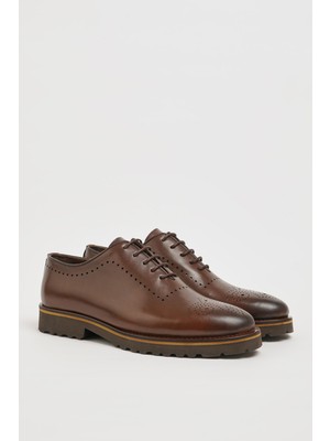 Faruk Balkanas Bruce Model Hakiki Natural Deri Eva Taban Casual Ayakkabı