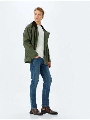 Koton Normal Bel Pamuklu Straight Fit Jean Pantolon - Mark Jean
