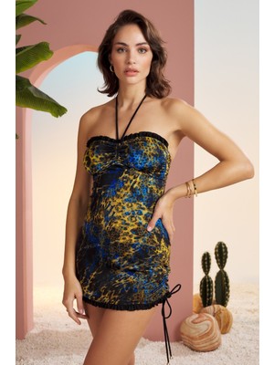 Pierre Cardin Korseli Soft Straplez Elbise Mayo 201115