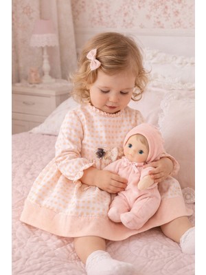 Baby Hola Benekli Kabartmalı Kız Bebek Elbise 15439