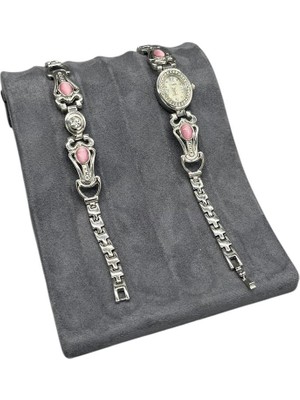 Megass Dekor Özel Sardunya Kumaş Füme Renk 16/11,5 cm Bileklik Künye Standi