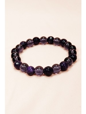 Vexor Ametist Doğal Taş Bileklik Kutulu