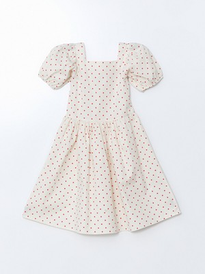 Lc Waikiki Yeni Sezon Kare Yaka Kız Çocuk Poplin Elbise