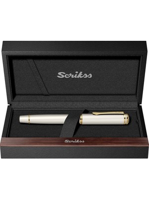 Scrikss Roller Kalem  Fortune Beyaz Altın