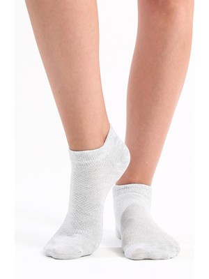 3 Çift Pamuklu Terletmez Kadın Soket Çorap,nefes Alabilen Yumuşak Patik Çorap