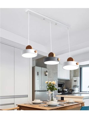 Normadia Şık ve Modern Tasarımlı 9 Kollu Yemek Avizesi, Zarif Aydınlatma Seçeneği