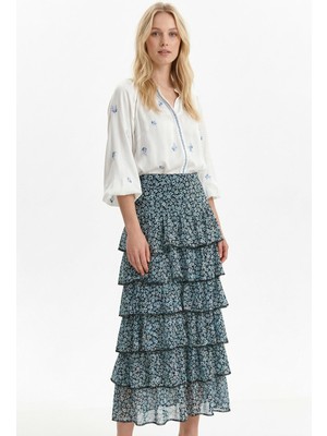 Rays 154 Desenli Kat Kat Etek Çiçek-Siyah