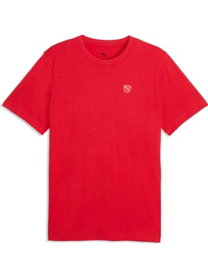 Puma Ess Elevated Erkek Kırmızı Günlük Stil T-Shirt 69570311