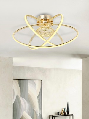 Normadia Modern 3'lü LED Plafonyer, 3 Renk Işık, Salon, Oturma Odası, Mutfak Için