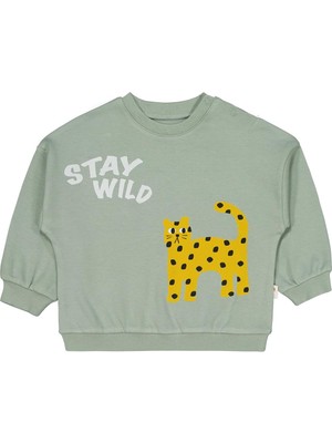 Civil Baby Stay Wild Baskılı 6-18 Ay Takım - Yeşil 9-12 Ay