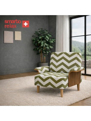 Smarto Relax Kolçaklı Tekli Modül Koltuk 80X80 – Polyester Kumaş, Ahşap Iskelet & Ayak – 4 Renk