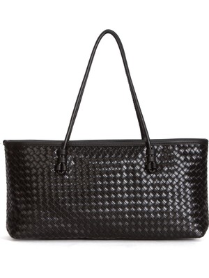 Adelina Bags Kadın Örgülü Tote El ve Omuz Çantası