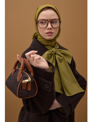 HE-QA Soft Kraş Eşarp Yağ Yeşili