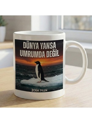 Bk Gift Nihilist Penguen Beyaz Kupa Bardak -5, Ofis ve Hediye Kupası, Arkadaşa Hediye