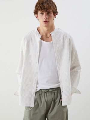 Lc Waikiki Yeni Sezon Regular Fit Uzun Kollu Keten Karışımlı Erkek Gömlek