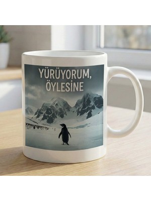 Bk Gift Nihilist Penguen Beyaz Kupa Bardak -4, Ofis ve Hediye Kupası, Arkadaşa Hediye