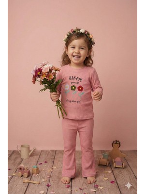 tinytrends Kız Bebek&çocuk Çiçek Nakışlı 2'li Takım