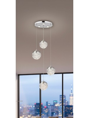 Normadia Renkli 4'lü Yuvarlak Uzaktan Kumandalı Eğlence Seti