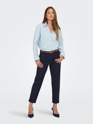 Only Onlsax Mw Belt Carrot Chıno Pant cc Pnt 15351220 Kadın Kemerli Chıno Pantolon
