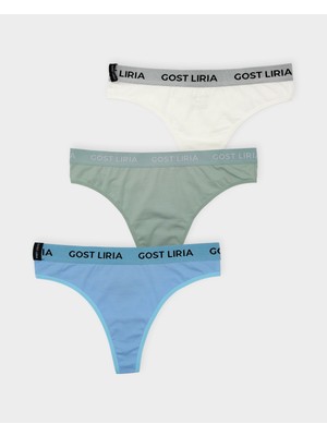 GOST LİRİA Dream  Kadın String Külot  3 Lü Paket - Çok Renkli