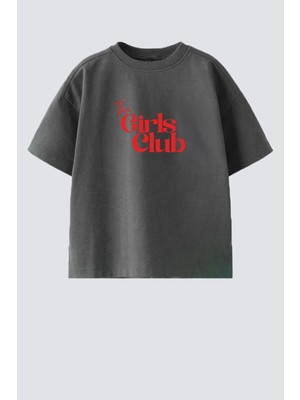 Monila Kız Çocuk Pamuklu Bisiklet Yaka Baskılı T-Shirt