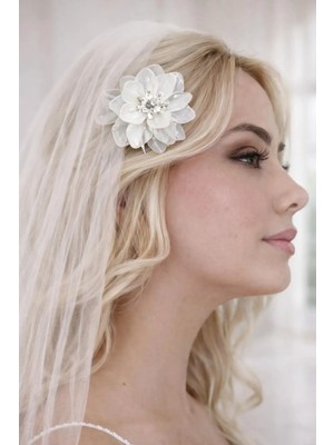 Gold Moda Gelin Saç Aksesuarı | Çiçekli Tarak Toka | Duvak Tokası