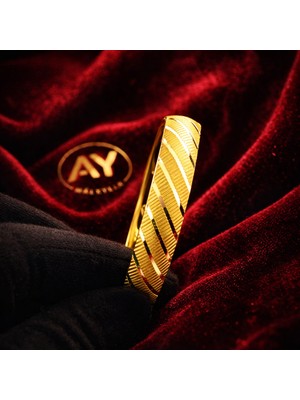 Ay Mücevher 8 Ayar 6 Gram Altın Kalın Bilezik | Şık & Zarif Hediyelik, Garanti Belgeli