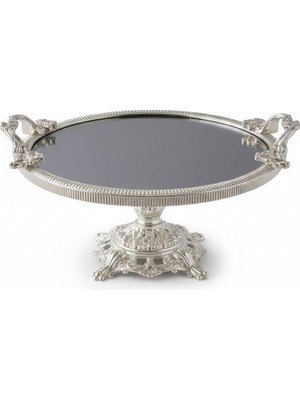 sembol Classy Lıne Yuv.cam Sunumluk Gümüş 22X20X5 cm