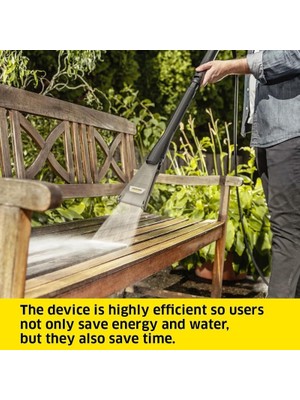 Skygo Yüksek Basınçlı Temizleyici Püskürtme Borusu Eco!booster 145, Düz Püskürtmeye Kıyasla%50 Daha Yüksek Temizleme Performansı, Su, Enerji ve Zaman Tasarrufu Sağlar, K 5 Yüksek Basınçlı