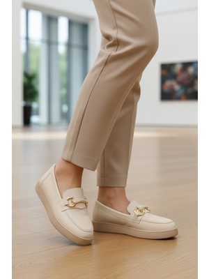 Ayakmod B-04 Z Bej Kadın Günlük Ayakkabı