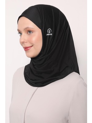 İhvan Online Hijab Sport Penye Bone - Siyah