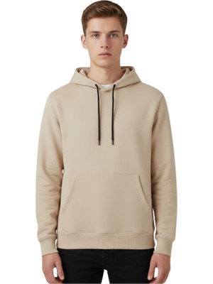 Yyz Store Ekru/Bej Kapüşonlu Sweatshirt