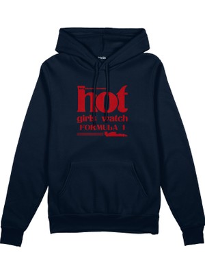The Lucid Lab Hot Girls Watch Formula 1 Oversize Hoodie - Lacivert