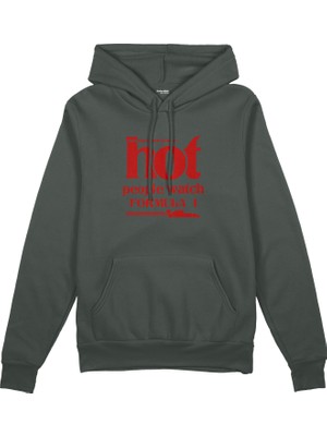 The Lucid Lab Hot People Watch Formula 1 Oversize Hoodie - Antrasit