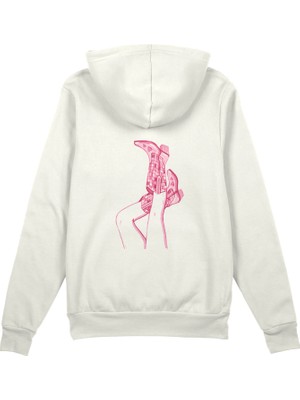 The Lucid Lab Hot Steps Oversize Hoodie - Beyaz