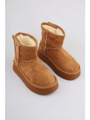 Kız Çocuk Siyah Cırtlı Hafif Içi Yünlü Kaydırmaz Taban Bot